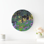 ぼくのRubio Gardenでぼんやりした朝の日の出 ラージ壁時計 (ホーム)