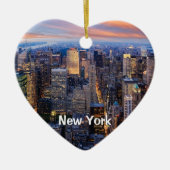 ぼくはニューヨーク・シティが大好きだ。 セラミックオーナメント (正面)