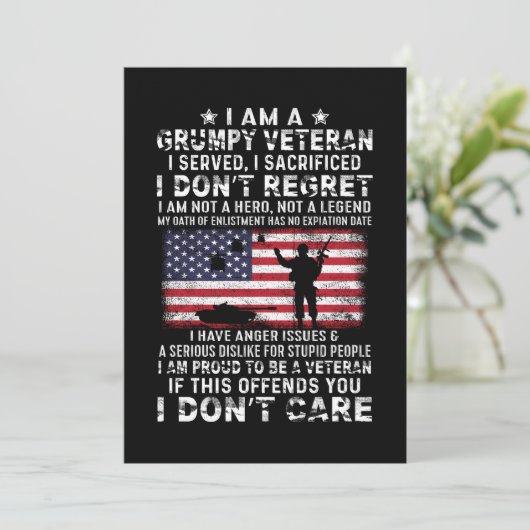 ぼくは不機嫌な退役軍人だ、ぼくを犠牲にして仕えたんだ」 セーブザデート (スタンド正面)