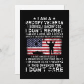 ぼくは不機嫌な退役軍人だ、ぼくを犠牲にして仕えたんだ」 セーブザデート (正面/裏面)