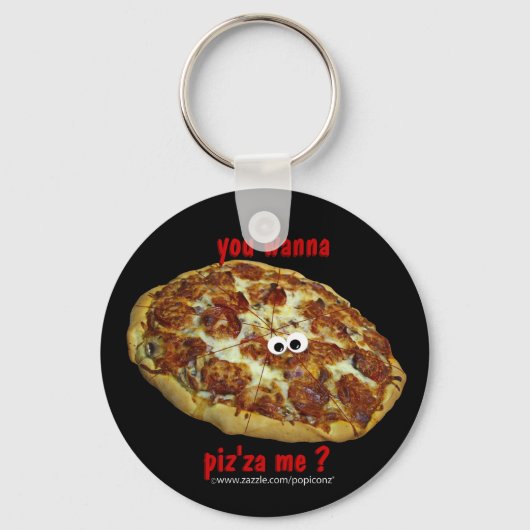 「ぼくをバカにしたいの？」パロディ・キーチェユーモアのあるーン キーホルダー (正面)