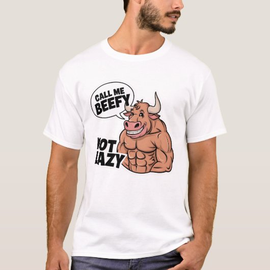 ぼくを愚かにも怠惰にも呼びかける Tシャツ (正面)