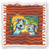 「ぼくを採用しよう」カスタムカットビニールシール シール (正面)