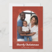 ぼほアーチ雪さびの写真メリークリスマス 招待状 (正面)