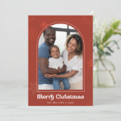 ぼほアーチ雪さびの写真メリークリスマス 招待状 (スタンド正面)