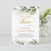 ぼほ緑の葉葉の金ゴールドは輝く 招待状 (スタンド正面)