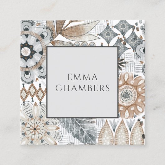 ぼほ花形鳩カードづくり コーリングカード (正面)