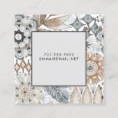 ぼほ花形鳩カードづくり コーリングカード (裏面)