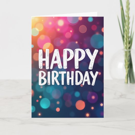 ぼやけたお誕生日カード カード (正面)