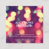 ぼやけたライト名刺 スクエア名刺 (裏面)