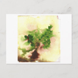 ぼやけた小さな木のはがき ポストカード