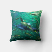 ぼやけた海シーン クッション (裏面)