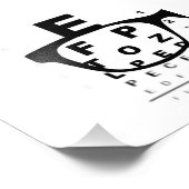 ぼやけた眼球試験チャート フォトプリント            (角)