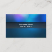 ぼやけた色の黒透明な箱の名刺 名刺 (裏面)