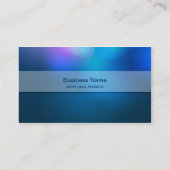 ぼやけた色白く透明な箱の名刺 名刺 (裏面)