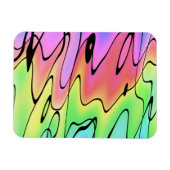 ぼやけた虹 マグネット (横)