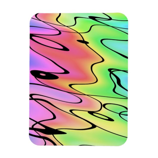 ぼやけた虹 マグネット (縦)