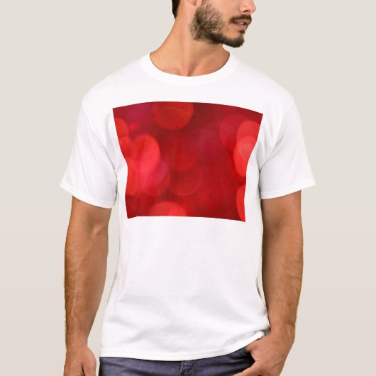 ぼやけた赤いライトの円 Tシャツ (正面)