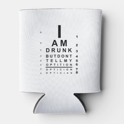 ぼやけた飲眼球図 缶クーラー (正面)