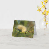 ぼやけた黄色い毛虫空白の – ノートカード (黄色い花)