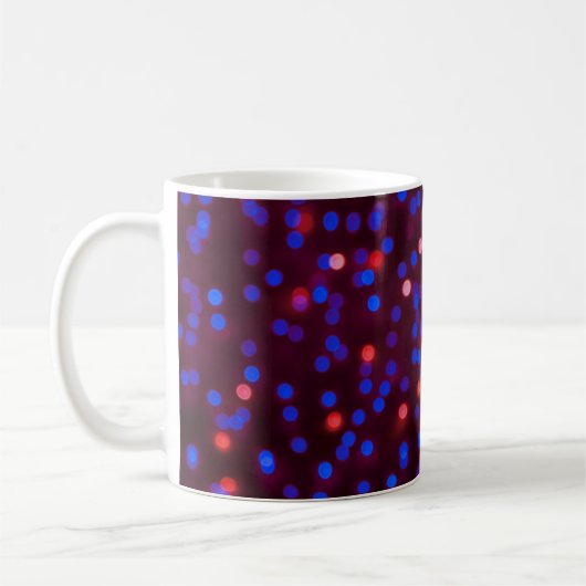 ぼやけクリスマスの光が輝いている。ぼやけabs コーヒーマグカップ (左)