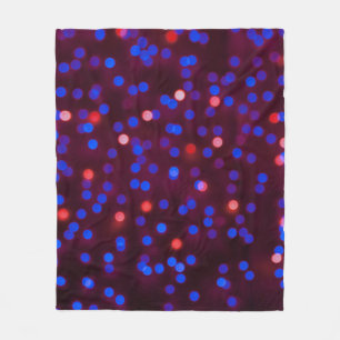 ぼやけクリスマスの光が輝いている。ぼやけabs フリースブランケット