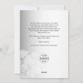 ぼやけグレーのバック企業のグラウンド シーズンカード (裏面)