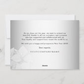 ぼやけグレーのバック企業のグラウンド シーズンカード (裏面)