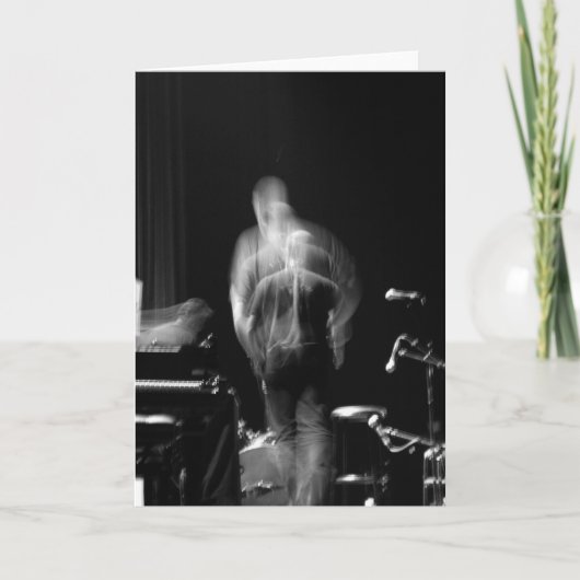 ぼやけステージの動きジャズ・ショー・カード カード (正面)