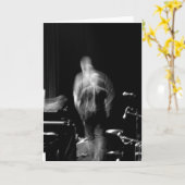 ぼやけステージの動きジャズ・ショー・カード カード (黄色い花)