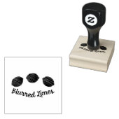 ぼやけライム ラバースタンプ (押印)