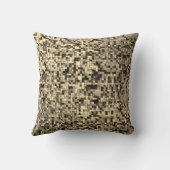 ぼやけ小正方形またはタイル クッション (裏面)