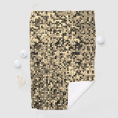 ぼやけ小正方形またはタイル ゴルフタオル (インサイチュ)