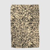 ぼやけ小正方形またはタイル ゴルフタオル (正面)