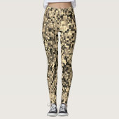 ぼやけ小正方形またはタイル レギンス (正面)