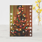 ぼやけ木が灯る カード (黄色い花)