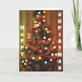 ぼやけ木が灯る カード