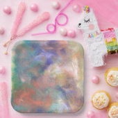 ぼやけ絵を描抽象芸術 ペーパープレート (パーティー)