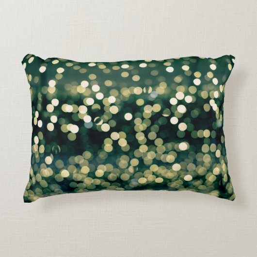 ぼやけ背景フェスティバル休日。抽象芸術 アクセントクッション (正面)