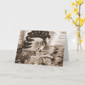 ぼやけ馬 カード (黄色い花)