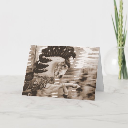 ぼやけ馬 カード (正面)