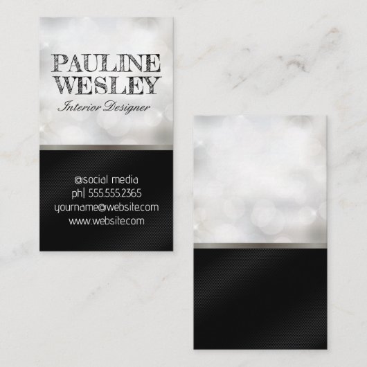 ぼやけ《写真》ぼけ味 名刺 (正面/裏面)