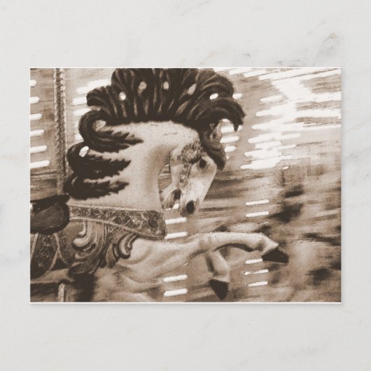 ぼやけ#8馬 ポストカード (正面)