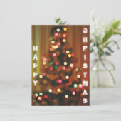 ぼやけChristmas tree lightsカード (スタンド正面)
