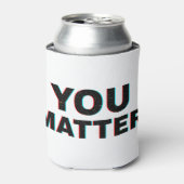 ぼやけWORD YOU MATTERタイポグラフィ引用文 缶クーラー (缶正面)