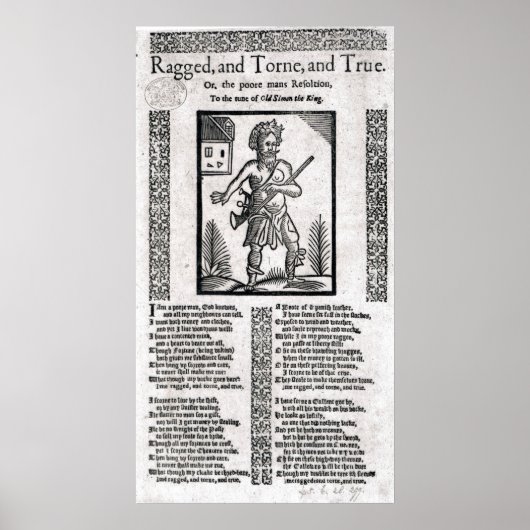 ぼろになった、というか貧乏人の決心だ ポスター (正面)