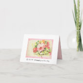 ぼろぼろのばら色のコラージュの芸術 カード (裏面)