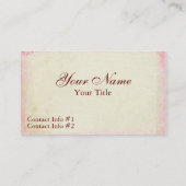 ぼろぼろのばら色のバーセイルズのコレクションの名刺2 名刺 (裏面)