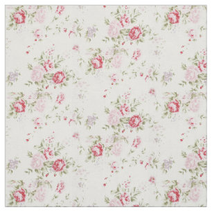 ぼろぼろのばら色の花柄 ファブリック