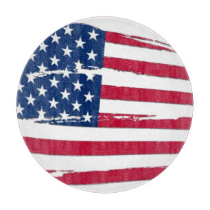 ぼろぼろのアメリカ国旗 カッティングボード